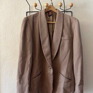 Anne Klein Tan Blazer 100% Wool